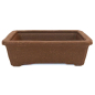 Preview: Bonsai - Schale /Mameschale 8,2 x 5,5 x 2,5 cm eckig braun 15000