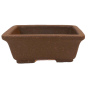 Preview: Bonsai - Schale /Mameschale 7.5 x 4.5 x 3 cm eckig braun 15002