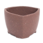 Preview: Bonsai - Schale /Mameschale 5.4 Ø x 3.5 cm 3-eckig braun 15011