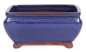 Preview: Bonsai - Schale eckig 14 x 11 x 7.3 cm blau  15017