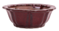Preview: Bonsai - Schale rund 13.5 Ø x 5 cm bordeaux 15047