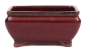 Preview: Bonsai - Schale eckig 14 x 11 x 7.3 cm bordeaux 15051