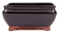 Preview: Bonsai - Schale eckig 14 x 11 x 7.3 cm schwarz 15052