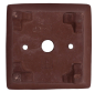 Preview: Bonsai-Schale quadratisch braun unglasiert 13 × 13 × 6,7 cm – gebraucht