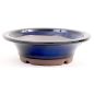 Preview: Bonsai - Schale rund 22 Ø x 6.5 cm  blau aus Japan 22026