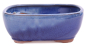 Preview: Bonsai - Schale eckig 21 x 16.5 x 8.5 cm , hellblau / blau  22037