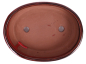 Preview: Bonsai - Schale oval 22 x 16.5 x 6.5 cm , rotbraun  22040