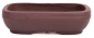 Preview: Bonsai - Schale eckig 16.5 x 11 x 4.5 cm unglasiert braun  22070