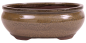 Preview: Bonsai - Schale oval 20.5 x 16.5 x 8 cm  hellbraun 22078