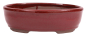 Preview: Bonsai - Schale oval 22 x 16.5 x 6.5 cm  braunrot  22079