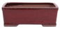 Preview: Bonsai - Schale eckig 22 x 16 x 7.5 cm bordeaux  22094