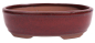Preview: Bonsai - Schale oval 21.5 x 16.5 x 6.5 cm bordeaux  22109