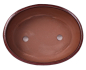 Preview: Bonsai - Schale oval 21.5 x 16.5 x 6.5 cm bordeaux  22109