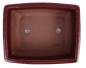 Preview: Bonsai - Schale eckig 22 x 17.5 x 10 cm bordeaux 22115