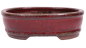 Preview: Bonsai - Schale oval 15.5 x 12 x 5 cm bordeaux  22120