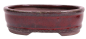 Preview: Bonsai - Schale oval 15.5 x 12 x 5 cm bordeaux  22120