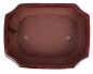 Preview: Bonsai - Schale eckig 21 x 16 x 7.3 cm, bordeaux  22124