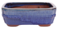 Preview: Bonsai - Schale eckig 16 x 12 x 6.7 cm , blau / grün 22132