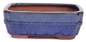 Preview: Bonsai - Schale eckig 16 x 12 x 6.7 cm , blau / grün 22132