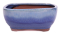 Preview: Bonsai - Schale eckig 16.5 x 13 x 7.5 cm , hellblau / blau 22133