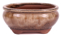 Preview: Bonsai - Schale oval 15.5 x 12.5 x 7.3 cm , braun / beige 22134