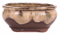 Preview: Bonsai - Schale oval 15.5 x 12.5 x 7.3 cm , braun / beige 22134