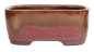 Preview: Bonsai - Schale eckig 16.5 x 13 x 6.8 cm kupfer / beige 22138