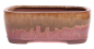 Preview: Bonsai - Schale eckig 21.5 x 16.5 x 8 cm  beige / kupfer 22139