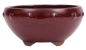 Preview: Bonsai - Schale rund 20,5 Ø x 10.5 cm bordeaux 22156