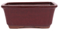Preview: Bonsai - Schale  eckig  22 x 16.5 x 9.5 cm bordeaux  22160
