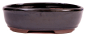Preview: Bonsai - Schale oval 21.5 x 16.5 x 6.5 cm schwarz  22173