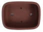 Preview: Bonsai - Schale eckig 22 x 16.5 x 8.3 cm unglasiert braun  22183