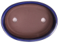 Preview: Bonsai - Schale  oval 25 x 18 x 5.5 cm frostfest blau aus Japan 30009
