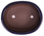 Preview: Bonsai - Schale  oval 26.5 x 22 x 8.2 cm frostfest blau aus Japan 30019