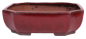 Preview: Bonsai - Schale eckig 26.5 x 20 x 8.5 cm,  bordeaux  30048