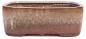Preview: Bonsai - Schale eckig 26.5 x 21 x 9.5 cm beige / kupfer 30071