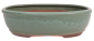 Preview: Bonsai - Schale oval 26.5 x 20 x 7.5 cm mattgrün 30119