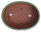Preview: Bonsai - Schale oval 26.5 x 20 x 7.5 cm mattgrün 30119