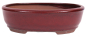 Preview: Bonsai - Schale oval 26.5 x 20 x 7.5 cm bordeaux 30128