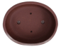 Preview: Bonsai - Schale oval 26 x 21 x 9.2 cm unglasiert braun 30138