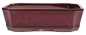 Preview: Bonsai - Schale eckig 26 x 20 x 7.5 cm bordeaux  30140
