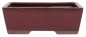 Preview: Bonsai - Schale eckig 24.5 x 18 x 8.5 cm bordeaux 30141