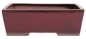 Preview: Bonsai - Schale eckig 29 x 22.5 x 9.5 cm bordeaux 30142