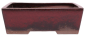 Preview: Bonsai - Schale eckig 29 x 22.5 x 9.5 cm bordeaux 30142