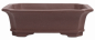 Preview: Bonsai - Schale eckig 26 x 20 x 8.3 cm unglasiert braun frostfest 30147