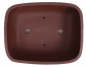 Preview: Bonsai - Schale eckig 26.5 x 21 x 9.5 cm unglasiert braun frostfest 30148A 2. Wahl