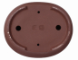 Preview: Bonsai - Schale oval 26.5 x 22 x 7.8 cm unglasiert braun frostfest 30152