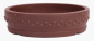 Preview: Bonsai - Schale rund 24 Ø x 6.5 cm unglasiert braun frostfest Trommelschale 30154