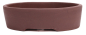 Preview: Bonsai - Schale oval 26 x 21 x 7.2 cm unglasiert braun 30155