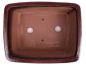 Preview: Bonsai - Schale  eckig  26.5 x 21 x 10 cm bordeaux  30160